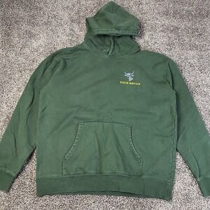 Zach Bryan 2023 Men's Size XL Country Music Tour Merch Thick Heavy Green Hoodie